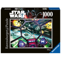 Ravensburger Star Wars: Tie Fighter Cockpit 1000 piezas de rompecabezas Rompecabezas para adultos - 16920 - Cada pieza es una tecnología única, Softclick, significa piezas que se unen perfectamente