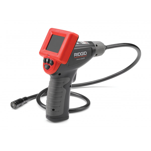 Ridgid 40043 Micro CA-25 Cámara de inspección de mano con cable de 4 ', Borescope, rojo