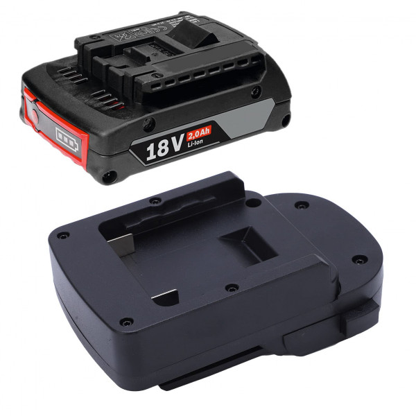 Converter de batería OUMEFAR, conector de alimentación de muelle ABS 18 V Batería Conector de alimentación de la batería para Bosch para un diseño de prueba de resbalón de batería ridica para AEG