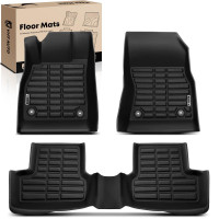Yhtauto Mats de piso Fit 2010-2014 Chevrolet Cruze, TPE All Weather Car Mats impermeable al revestimiento antideslizante de olor, accesorios de automóviles interiores delantero y segunda fila delineador