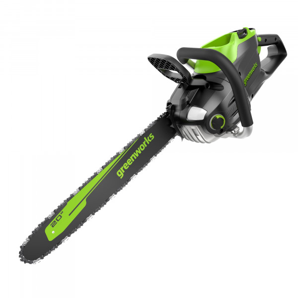 Greenworks 80V 20 Cadena inalámbrica sin escobillas (ideal para talar árboles, fortaleza, poda y leña), herramientas compatibles de más de 75 años, solo herramienta, verde