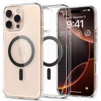 Spigen para iPhone 16 Pro Max Case, Ultra Hybrid MagFit [compatible con magsafe] [anti-amarillo] [protección de grado militar]-fibra de carbono