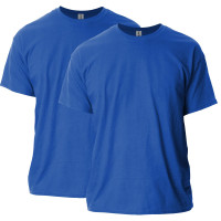Camiseta de algodón Ultra Gildan para adultos, Style G2000, Multipack, Royal (2-paquete), 3x-Large