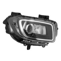 Insyoforeverec Conjunto de faro delantero para el lugar 2020-2023 Hyundai, reemplazo del lado del pasajero derecho, lente negra de la alojamiento delantero halógeno lente transparente