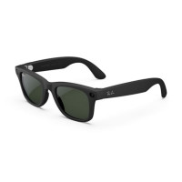 Gafas de sol cuadradas meta en blanco, transiciones de negro mate/transparente a grafito, regular