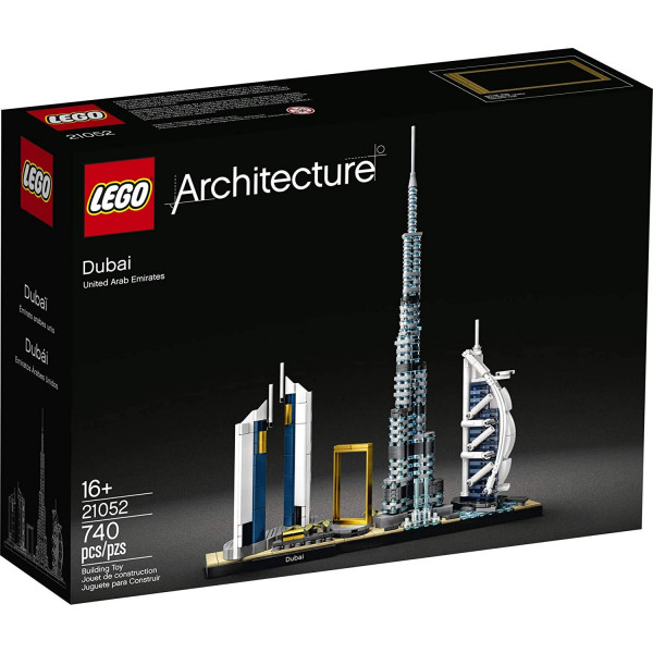 LEGO Arquitectura Skylines: Kit de edificios Dubai 21052, Arquitectura coleccionable Conjunto de edificios para adultos (740 piezas)