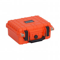 MEIJIA PORTable All Weather IP67 Impermeabilizante Case de protección, caja de cámara dura, estuche seca con espuma personalizable, uso de drones, cámara, equipos, 10.62 x9.68x4.87 pulgadas (naranja)