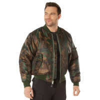Rothco MA-1 Flight Jacket, S, camuflaje de bosques