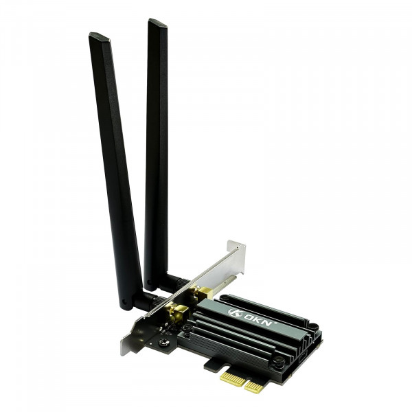 Tarjeta PCIe WiFi 7 9.3Gbps 802.11be Wifi 6E Tarjeta con Bluetooth 5.4 Tri-banda 4K QAM 320MHz WiFi 7 BE200 Inside Wireless Network Adapter para PC Desktop Windows 11 64bit (no para la planta de patrones AMD)