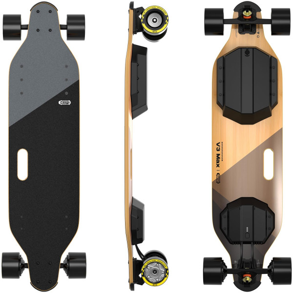 MEEPO Campus/V3 Max/V5/Envy Electric Skateboard con remoto, TOP, hasta 29 mph, frenado liso de 4 velocidades, diseño de mango de transporte fácil, adecuado para adultos y adolescentes para principiantes