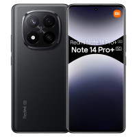Xiaomi Redmi Note 14 Pro + Plus 5G + 4G LTE (para Tmobile Mint Tello & Global) (256GB + 8GB) NFC 6.67 120Hz 200MP Pro AI Camera Modelo 24115RA8EG SIM dual desbloqueado (Midnight Black)