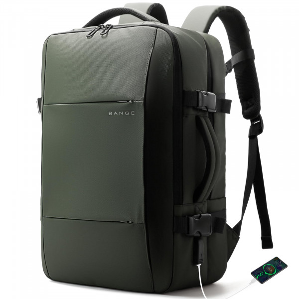 Bange Laptop Travel Mackpack para 17 pulgadas, lleva mochilas con tamaño de artículo personal, trabajo de negocios impermeable de senderismo