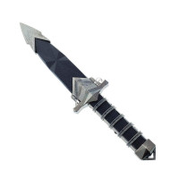 P.S Dark Assassin Dagger con vaina, daga renacentista medieval. para colección, cosplay en ferias medievales o renacentistas negras