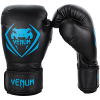 Guantes de boxeo de contendiente de venos - Black/Cyan