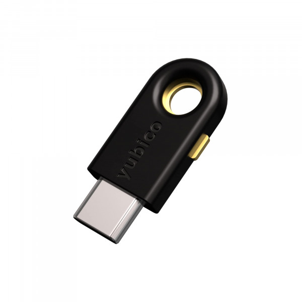 Yubico Yubikey 5C - Clave de seguridad USB de autenticación de dos factores, se ajusta a los puertos USB -C: proteja sus cuentas en línea con más de una contraseña, Certificado FIDO