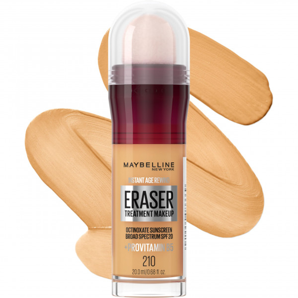 Maybelline Instant Age Rewind Eraser Foundation con SPF 20 y Provitamina B5, 210, 1 conteo